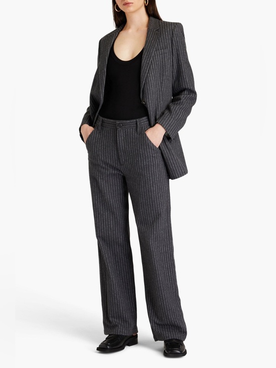 rag & bone Pants - RAG & BONE
Sid Pinstriped Wool-Blend Wide-Leg Pants , sz : 25